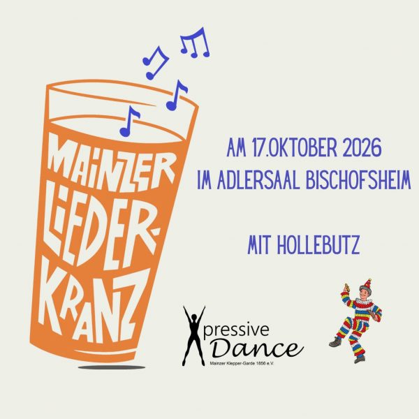 17.10.2026 Liederkranz im Adlersaal Bischofsheim - Es wird gesungen und geklebbert