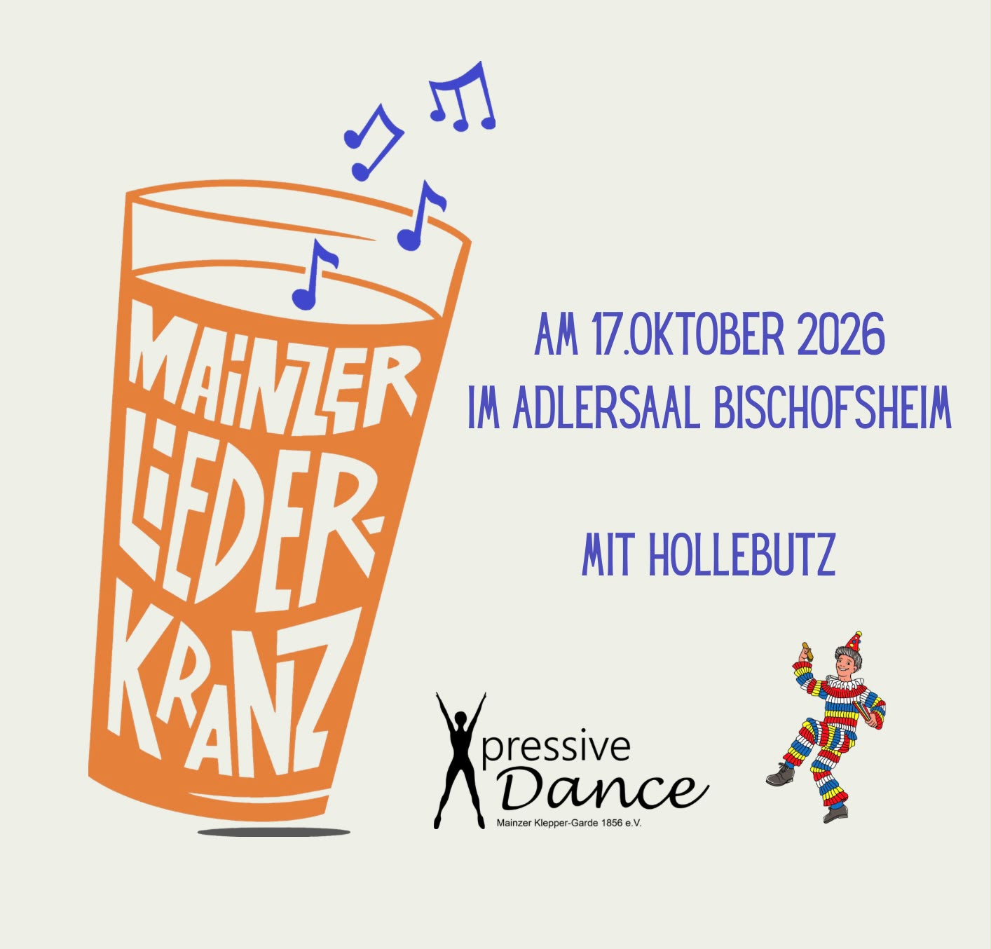17.10.2026 Liederkranz im Adlersaal Bischofsheim - Es wird gesungen und geklebbert